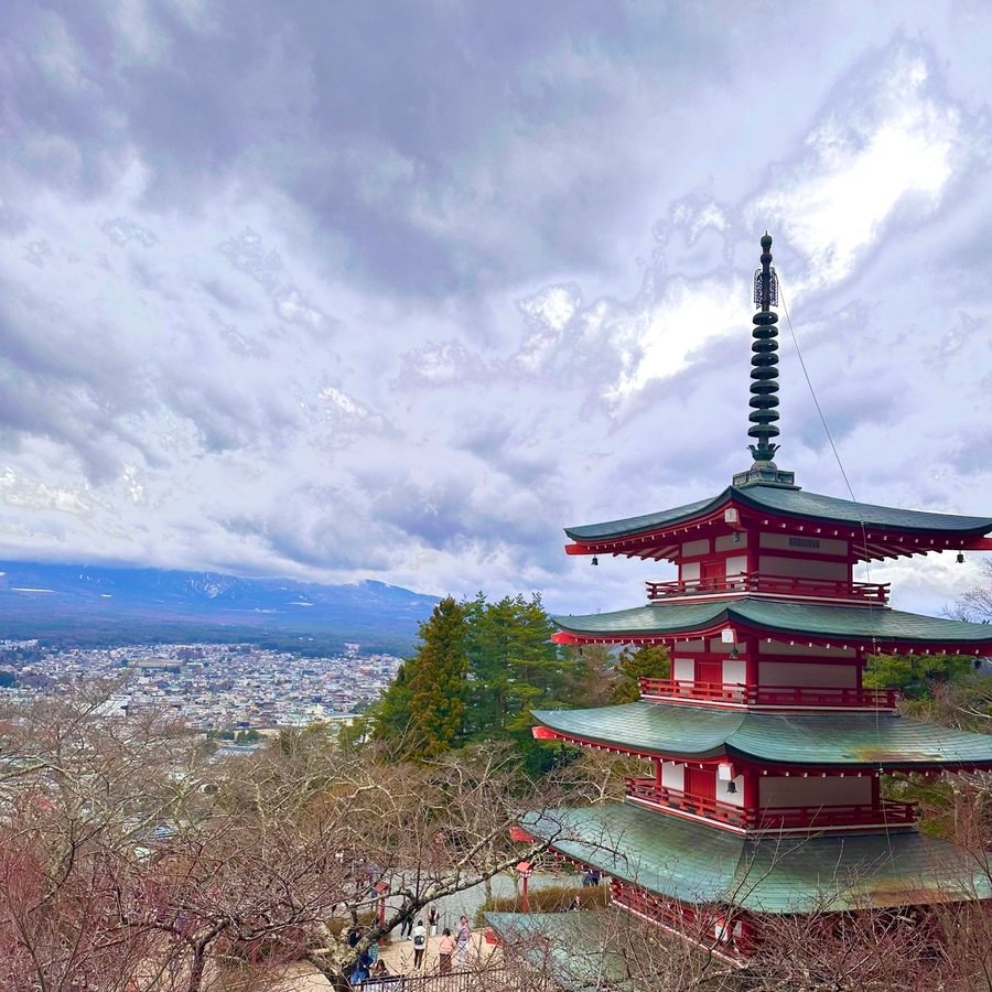 Pagode Chureito e o Monte Fuji, Japão